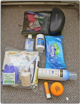 First aid kit & toiletries